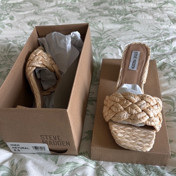 Steve Madden Shoes - Steve Madden Women's Natural Braided Sandals